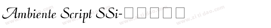 Ambiente Script SSi字体转换